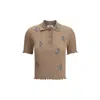 Fendi Women Floral Embroidery Polo Shirt