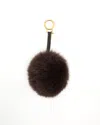 Fendi Pom-pom Fur Charm In Brown