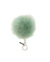 Fendi Pom-pom Fur Charm In Green