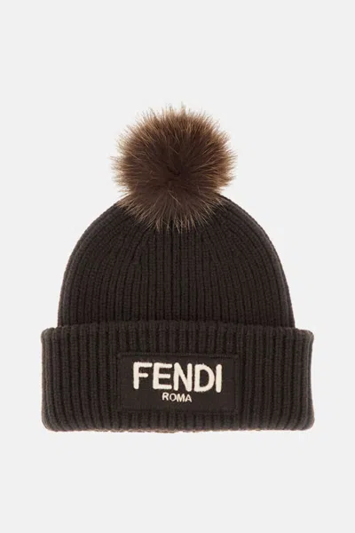 FENDI POMPON BEANIE