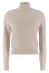 Fendi Pon Pon Sweater In Neutral