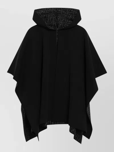 Fendi Poncho In Black