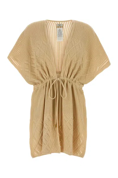 Fendi Poncho Cotone Traforo In Multi