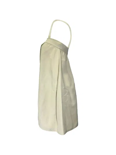 Pre-owned Fendi Poncho Mini Dress In Neutrals