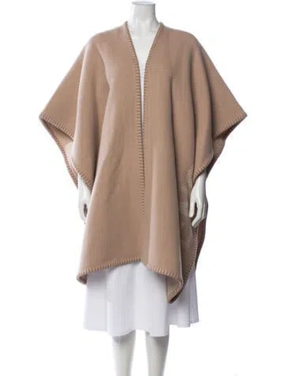 Pre-owned Fendi Poncho In Neutrals