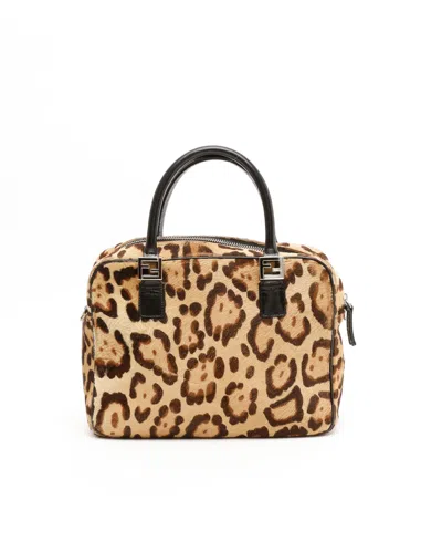 Fendi Ponyhair Leopard Bag In Multi