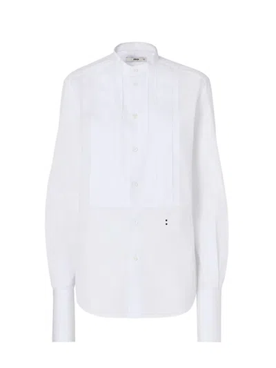 Fendi Popeline Shirt In White