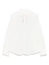 Fendi Pointed Collar Shirt In White