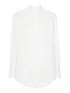 Fendi Camicia In Popeline Bianc In White