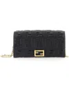 Fendi Portafoglio Continental Baguette In Black