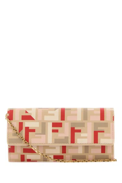 Fendi Portafoglio Continental In Tela Stampata  Donna