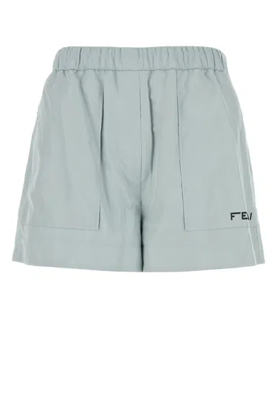 Fendi Powder Blue Polyester Shorts