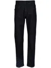 Fendi Pressed-crease Straight-leg Jeans In Blue