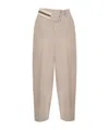 Fendi Pressed-crease Straight Trousers In Nude