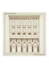Fendi Architectural Print Lightweight Soft Square Shawl In Beige