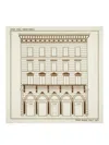 Fendi Architectural Print Lightweight Soft Square Shawl In Beige