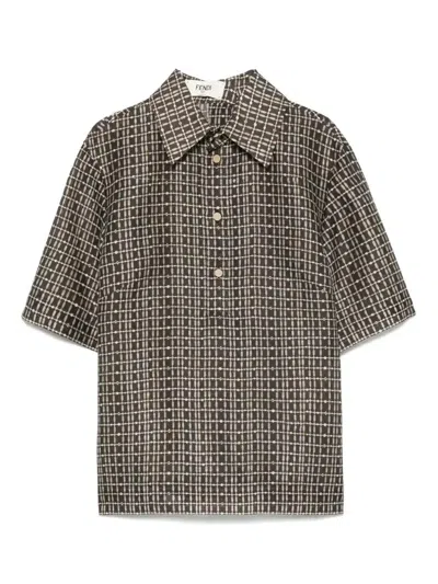 FENDI PRINTED BLOUSE