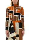Fendi Lightweight Long-sleeved Knit Top For In Multicolour