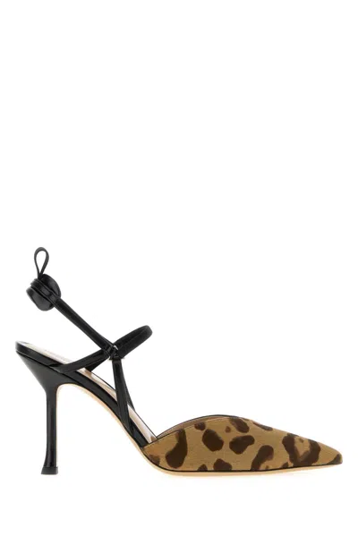 Fendi Printed Calf Hair Very Colibrã¬ Pumps In Brown