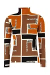 Fendi Lightweight Long-sleeved Knit Top For In Orange