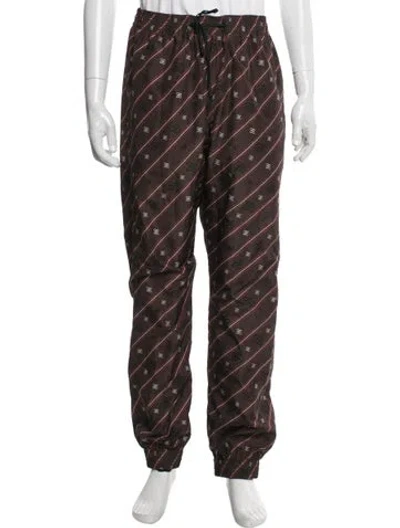 Pre-owned Fendi Printed Joggers In Brown