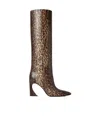 Fendi Arco Printed Karung High Heel Boots In Animal Print
