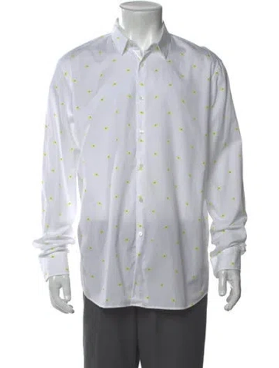 Pre-owned Fendi Printed Long Sleeve Dress Shirt In Multi