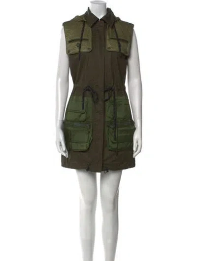 Pre-owned Fendi Printed Mini Dress In Green