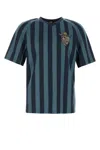 Fendi Pequin Striped T-shirt In Blue