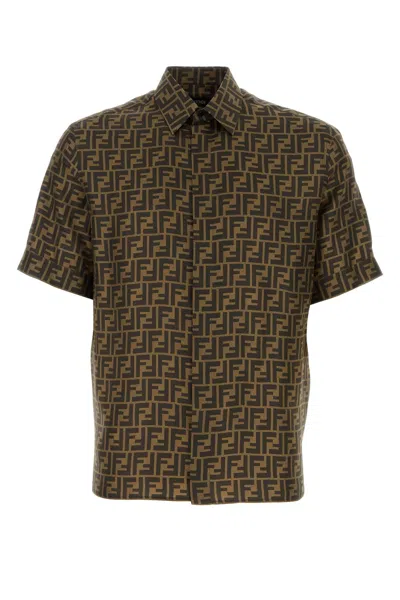 Fendi Printed Satin Shirt In Default Title