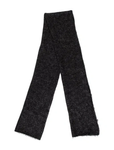 Pre-owned Fendi Printed Scarf In Grey/metallic