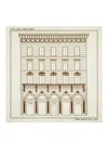 Fendi Architectural Print Lightweight Soft Square Shawl In Nude & Neutrals