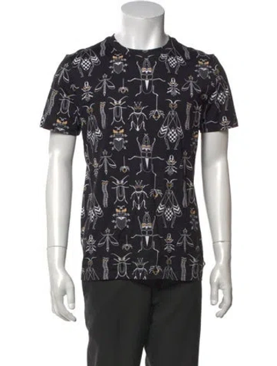 Pre-owned Fendi Printed Short Sleeve Shirt In Black