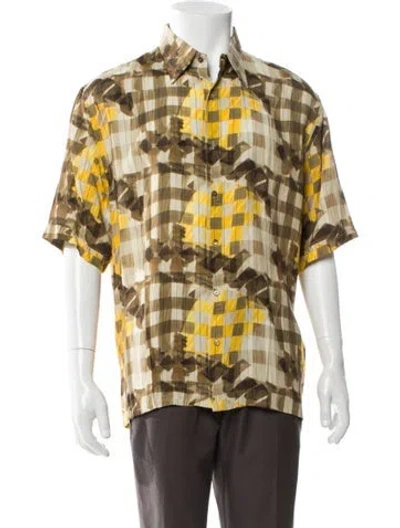 Pre-owned Fendi Printed Short Sleeve Shirt In Multi