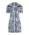 Fendi Printed Short-sleeved Dress In White