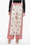 Fendi Printed Satin Wide-leg Pant