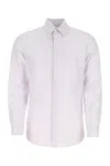 Fendi Silk Shirt With Micro Ff Karligraphy Pattern In F0f5u