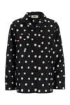 Fendi Long Sleeve Top Polka Dots Chest Pocket In Multi