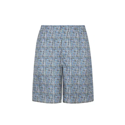 FENDI FENDI PRINTED SILK SHORTS