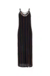 Fendi Sheer Overlay Midi Length Slip Dress
