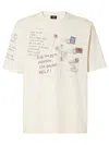 Fendi Graphic Print Crew Neck T-shirt In Neutral