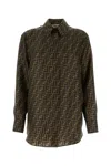 Fendi Silk Shirt With Ff Motif