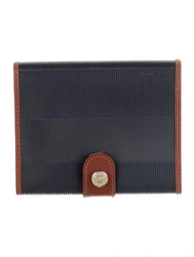Pre-owned Fendi Printed Wallet In Blue