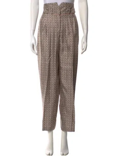 Pre-owned Fendi Printed Wide Leg Pants In Multi
