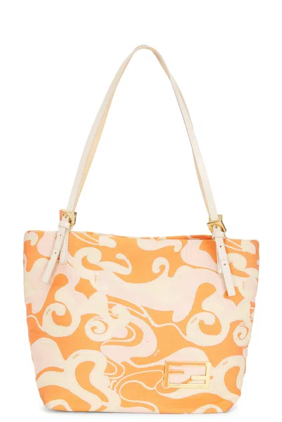 Pre-owned Fendi Psychedelic Tote Bag In Orange