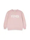 Fendi Sweater In Wool In Pink