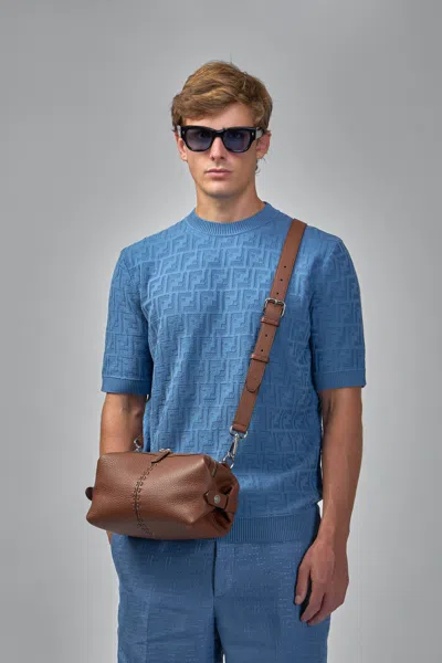 Fendi Pullover Knitted Fabric In Blue