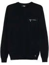 Fendi Ff-pattern Sweater In Blue