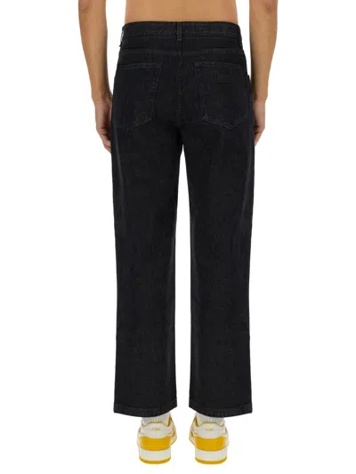 Fendi Pure Cotton Jeans In Black