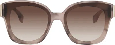 Fendi Purple & Black First Sunglasses In Brown